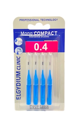 Elgydium Mono Compact Blue [0.4] Μεσοδόντια Βουρτσάκια, 4 Τεμάχια