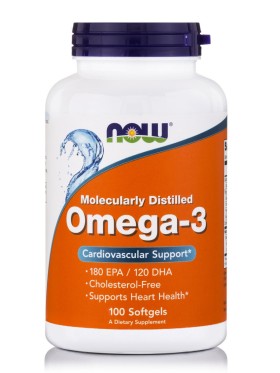 Now Foods Omega 3 Συμπλήρωμα Διατροφής Λιπαρών Οξέων 100 Μαλακές Κάψουλες