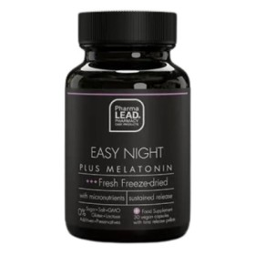PharmaLead Black Range Easy Night Plus Melatonin για την Διατήρηση του Φυσιολογικού Ύπνου & Ανακούφιση από το Jet Lag 30 Φυτικές Κάψουλες