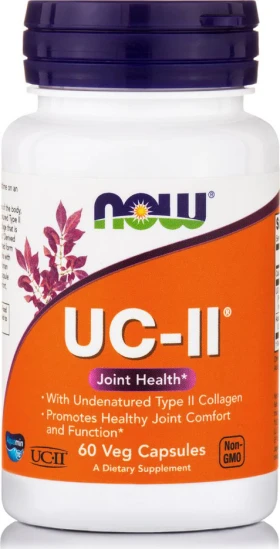 Now Foods UC-II 800mg Συμπλήρωμα Διατροφής Για Τους Χόνδρους 60 Κάψουλες