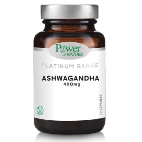 Power Of Nature Platinum Range Ashwagandha 400mg για Πνευματική / Σωματική Ευεξία & Μείωση του Άγχους 30 Κάψουλες