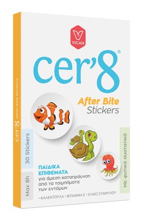 Vican Cer8 After Bite Stickers Παιδικά Αυτοκόλλητα για Μετά το Τσίμπημα 30 Τεμάχια