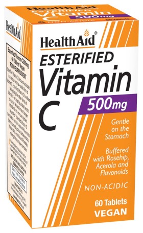 Health Aid Esterified Vitamin C 500mg Non Acid Συμπλήρωμα Διατροφής Με Εστεροποιημένη Βιταμίνη C 60 Ταμπλέτες