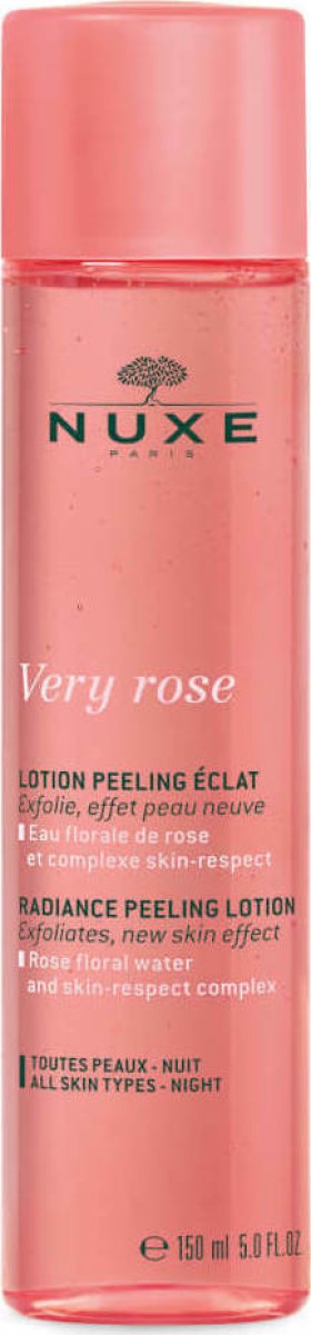 Nuxe Very Rose Lotion Radiance Peeling Λοσιόν Απολέπισης Προσώπου Για Λάμψη 150ml