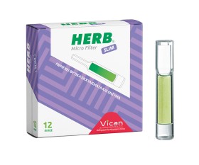 Vican Herb Micro Filter Slim Φίλτρα για Slim Τσιγάρο 12 Τεμάχια