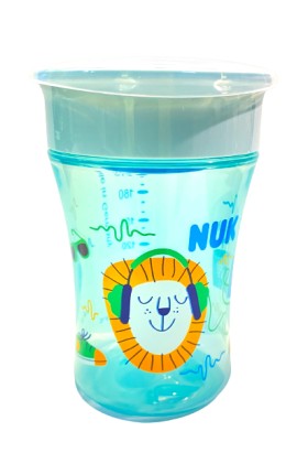 Nuk Magic Cup Εκπαιδευτικό Κύπελλο με Περιμετρικό Χείλος Εκμάθησης 360° Μπλε 8m+ 230ml