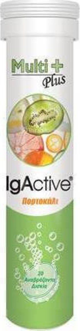 Novapharm Igactive Multi Plus Με Γεύση Πορτοκάλι 20 Αναβράζοντα Δισκία