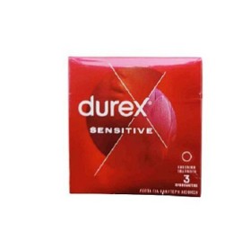 Durex Sensitive Λεπτά Προφυλακτικά 3 Τεμάχια