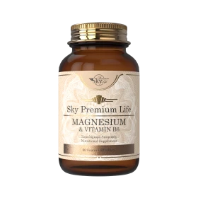 Sky Premium Life Magnesium & B6 Συμπλήρωμα Διατροφής για την Σωματική Ευεξία & Σωστή Λειτουργία του Εγκεφάλου 60 Δισκία