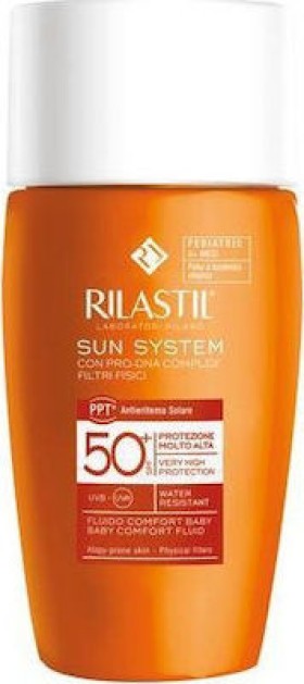 Rilastil Sun System Pediatric Baby SPF50+ Comfort Παιδικό - Βρεφικό Αντηλιακό Fluid Προσώπου 50ml