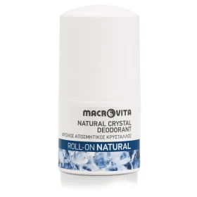 Macrovita Natural Roll on Φυσικός Aποσμητικός Kρύσταλλος Χωρίς Άρωμα 50ml