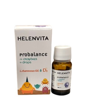 Helenvita Probalance for Babies - Kids Συμπλήρωμα Διατροφής Προβιοτικών με Βιταμίνη D3 & L.Rhamnosus 8ml