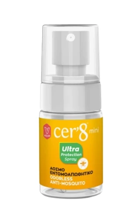 Vican Cer' 8 Mini Ultra Protection Άοσμο Εντομοαπωθητικό Spray 30ml