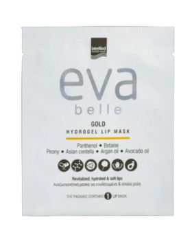 GIFT Intermed Eva Belle Gold Hydrogel Lip Mask Μάσκα για Ενυδατωμένα & Απαλά Χείλη 1 Τεμάχιο