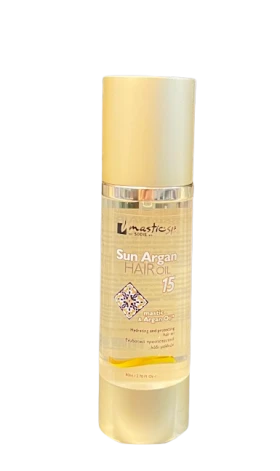 Mastic Spa Sun Argan Hair Oil SPF15 Ξηρό Λάδι Μαλλιών με Δείκτη Προστασίας με Μαστίχα Χίου & Argan Oil 80ml