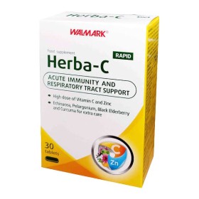 Vivapharm Herba-C Rapid Πολυβιταμινούχο Συμπλήρωμα Διατροφής Πλούσιο σε Βιταμίνη C & Ψευδάργυρο για Άμεση Ενίσχυση του Ανοσοποιητικού  30 ταμπλέτες
