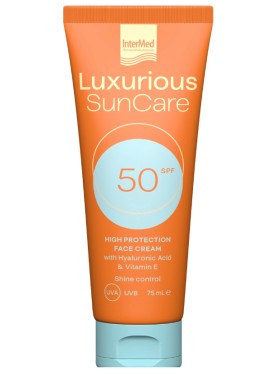 Intermed Luxurious Sun Care Face Cream SPF50 Αντηλιακή Κρέμα Προσώπου 75ml