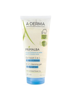 A-Derma Primalba Baby Gel Καθαρισμού 2 σε 1 για το Ευαίσθητο Βρεφικό Δέρμα 200ml