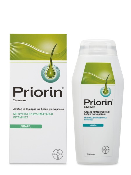 Priorin Σαμπουάν Θρέψης με Φυτικά Εκχυλίσματα & Βιταμίνες για Λιπαρά Μαλλιά 200ml