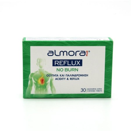 Elpen Almora Reflux No Burn Ιατροτεχνολογικό Προϊόν για την Δυσπεψία και την Παλινδρόμηση 30 Μασώμε