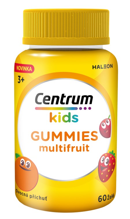 Centrum Kids Gummies Ζελεδάκια με Φυσική Γεύση Φρούτων για την Υποστήριξη της Υγιούς Ανάπτυξης των 