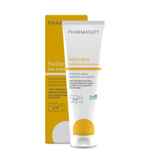 Pharmasept Heliodor Face & Body Sun Cream SPF50 with Natural Sunscreen F…