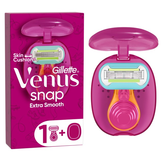Gillette Venus Snap Extra Smooth Γυναικεία Ξυριστική Μηχανή σε Θήκη Με …