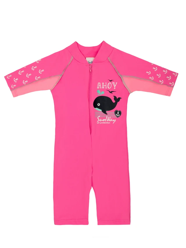 Sunway UV One-Piece Pink Bodysuit with Sun Protection UPF50+ Ahoy … Sunway UV One-Piece Pink Bodysuit with Sun Protection UPF50+ Ahoy …