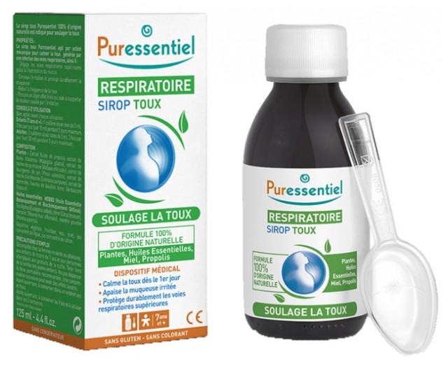 Puressentiel Respiratory Syrup Φυτικό Σιρόπι για το Βήχα 125ml