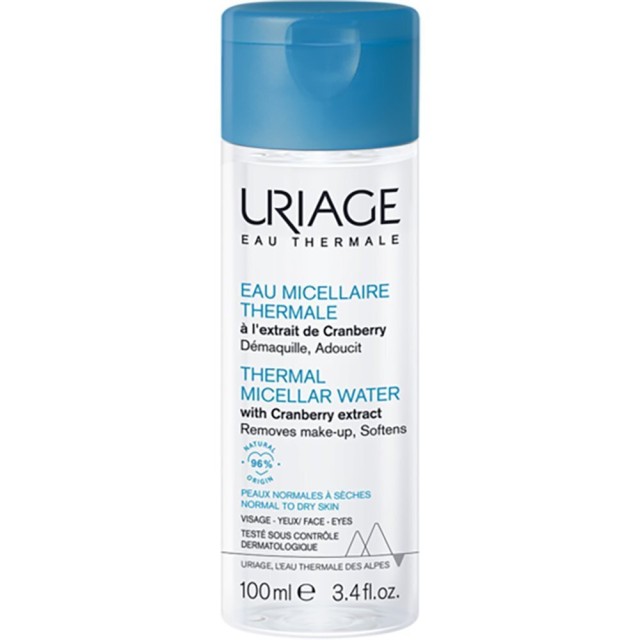 Uriage Eau Thermale Ιαματικό Νερό Micellar για Κανονικό - Ξηρό Δέρμα με Cranberry 100ml