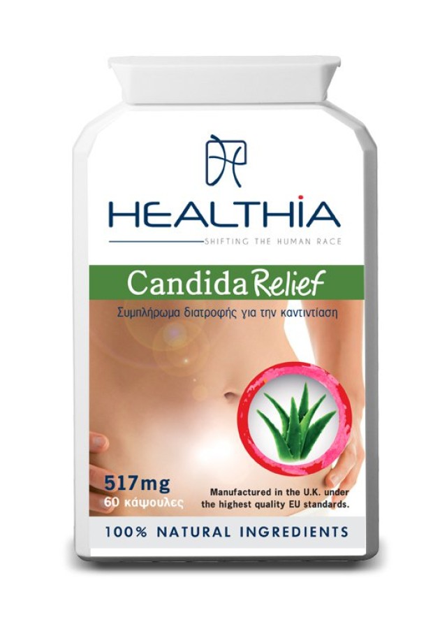 Healthia, Candida Relief 517mg 60 tabs