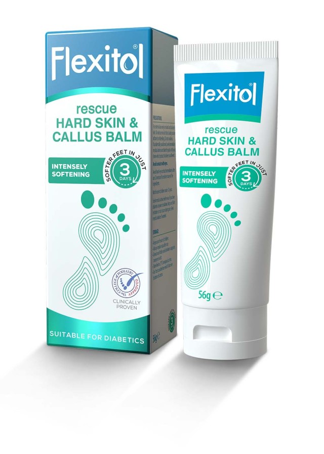 Flexitol Rescue Hard Skin & Callus Balm Κρέμα για την Απομάκρυνση Σκληρύνσεων & Κάλων 56gr
