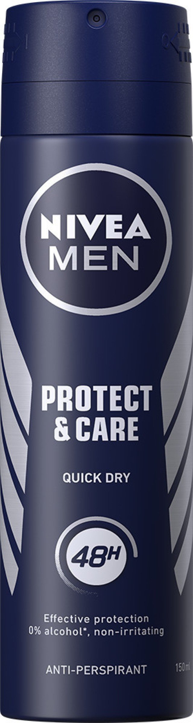 Nivea Men Protect & Care Quick Dry Anti Perspirant Ανδρικό Αποσμητικό Spray 48ωρης Προστασίας 150ml