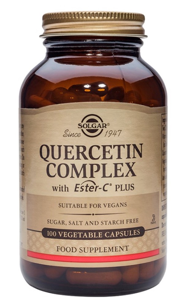 Solgar Quercetin Complex Συμπλήρωμα Διατροφής Κατά των Αλλεργιών 100 Φ &hellip;