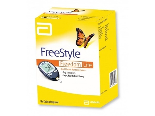 ABBOT FREESTYLE LITE 50 TEST STRIPS (X2) + Abbott FreeStyle Freedom Lite Συσκευή Μέτρησης Σακχάρου
