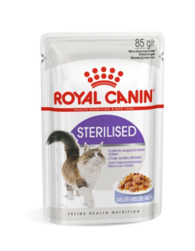 Royal Canin Sterilised Τροφή σε Μορφή Ζελέ για Ενήλικες Στειρωμένες Γά … Royal Canin Sterilised Τροφή σε Μορφή Ζελέ για Ενήλικες Στειρωμένες Γά …