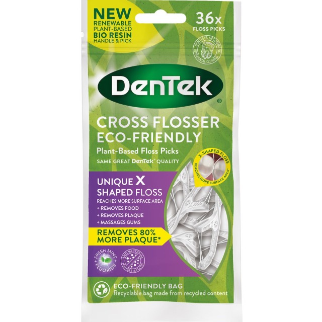 Dentek Cross Flosser Unique X Shaped Floss Οδοντογλυφίδα & Μεσοδόντιο …