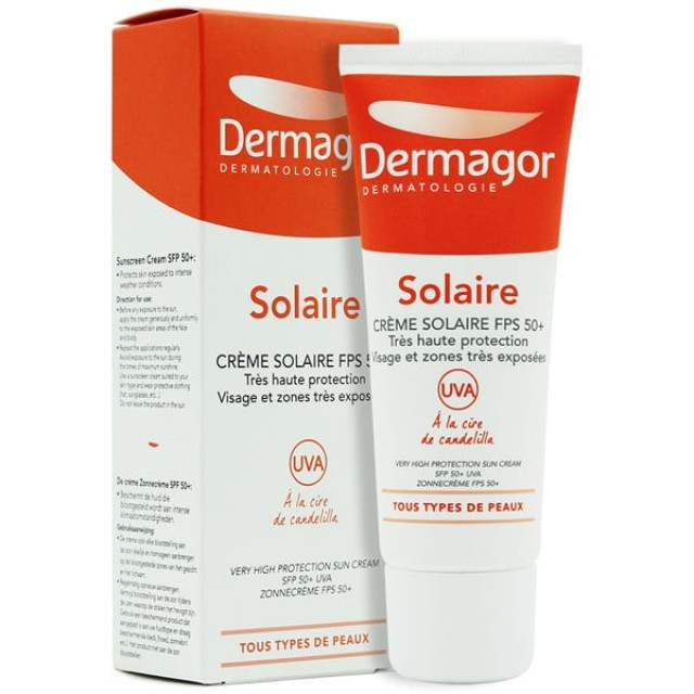 Dermagor Creme Solaire SPF50+ Αντηλιακό Προσώπου Υψηλής Προστασίας 40m … Dermagor Creme Solaire SPF50+ Αντηλιακό Προσώπου Υψηλής Προστασίας 40m …