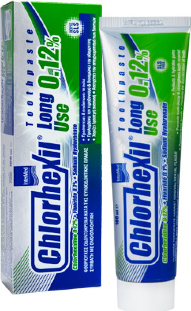 Intermed Chlorhexil Long Use 0,12%  Οδοντόκρεμα κατά της Ουλοδοντικής Πλάκας 100ml