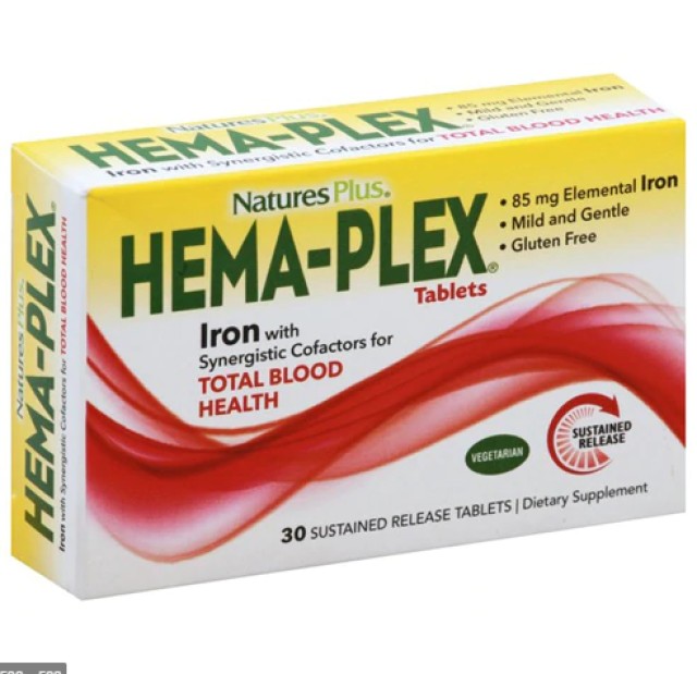 Natures Plus Hema Plex 30 Tαμπλέτες Natures Plus Hema Plex 30 Tαμπλέτες