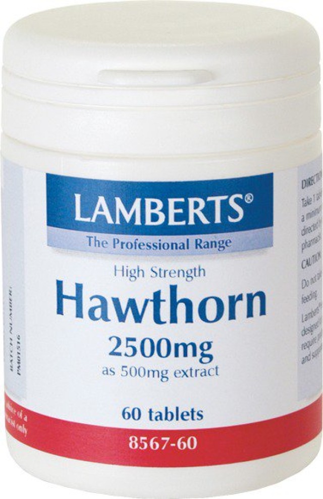 Lamberts Hawthorn 2500mg, Εκχύλισμα Κράταιγου με Αγγειοδρασταλτική Δρά &hellip;