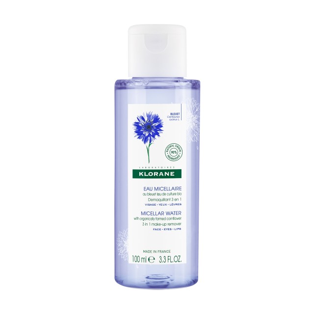 Klorane Floral Water Make up Remover Νερό Καθαρισμού Προσώπου για την Αφαίρεση του Μακιγιάζ με Κυανή Κενταύρια 100ml
