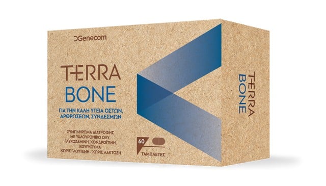 Genecom Terra Bone Συμπλήρωμα Διατροφής για την Καλή Υγεία των Οστών - Αρθρώσεων - Συνδέσμων 60 Ταμπλέτες