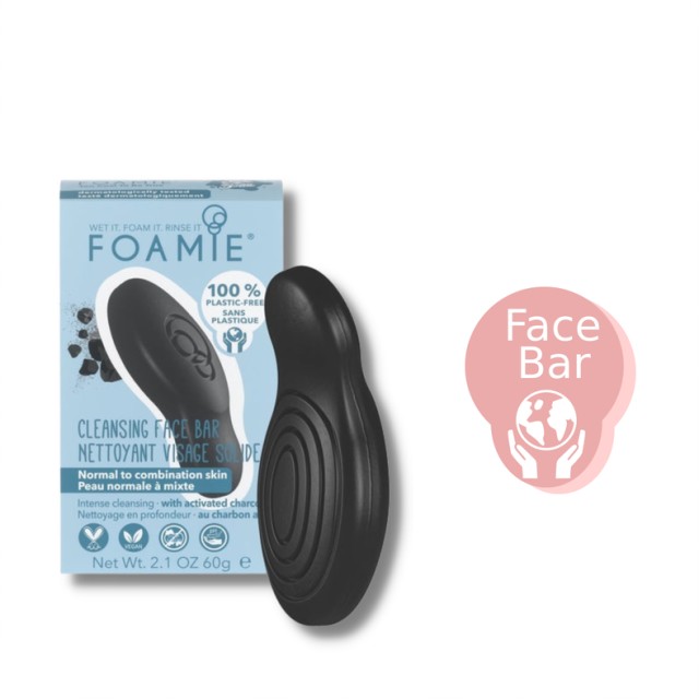 Foamie Face Bar Too Coal to Be True Oily Skin Μπάρα Καθαρισμού Προσώπο …