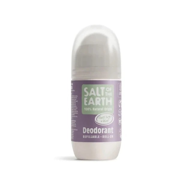 Salt of the Earth Vegan Refillable Roll on Clary Sage & Mint Αποσμητικ &hellip;