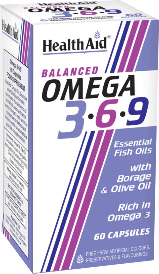 Health Aid Balanced Omega 3/6/9 Συμπλήρωμα Διατροφής με Ιχθυέλαια 60 … Health Aid Balanced Omega 3/6/9 Συμπλήρωμα Διατροφής με Ιχθυέλαια 60 …