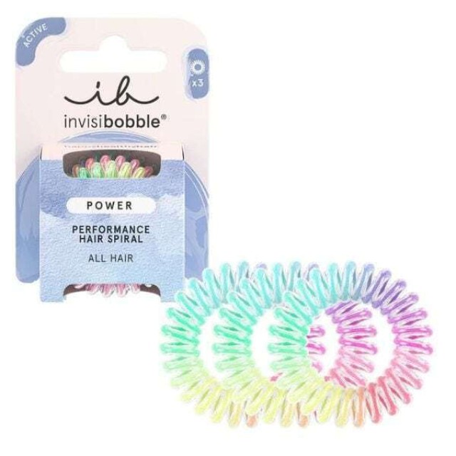 Invisibobble Power Magic Rainbow CB Λαστιχάκια Μαλλιών 3 Τεμάχια