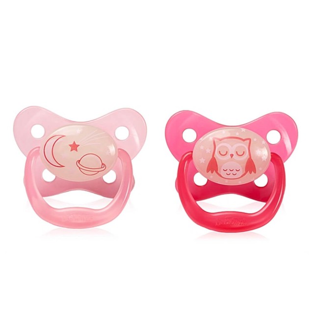 Dr. Browns Prevent Ορθοδοντικές Πιπίλες Σιλικόνης Νυκτός 6-12m+ Για Κο …