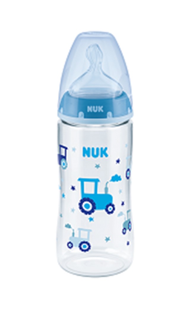 Nuk First Choice+ Πλαστικό Μπιμπερό 6-18m+ Θηλή Σιλικόνης Μέγεθος:M 300ml [10.741.940]