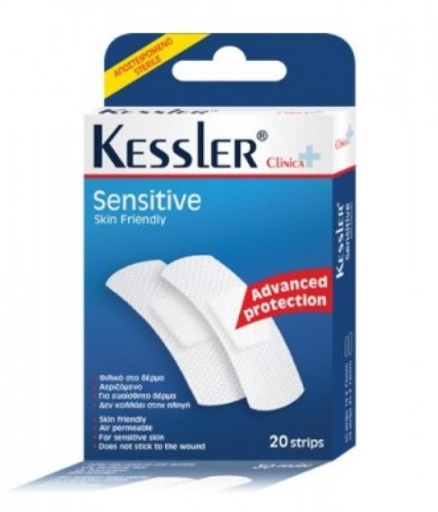 Kessler Sensitive Skin Friendly Strips Αυτοκόλλητα - 20 Τεμάχια